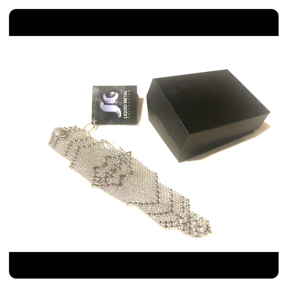 SG Liquid Metal Chrome Finish Bracelet